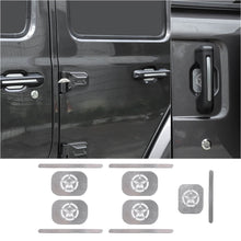 For 2018+ Jeep Wrangler JL 4-Door Version Exterior Door Handle Bowl Sticker Trim Cover (5 pcs) RT-TCZ