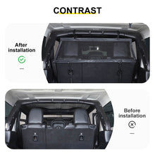For Jeep Wrangler JK JL 4-Door Version Interior Rear Cargo Trunk Seat Back Isolation Cover Shield Accessories RT-TCZ