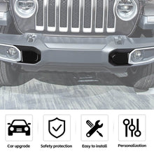 For 2018+ Jeep Wrangler JL & Gladiator JT Front Bumper Anti-collision Block Cover Trim Carbon Fiber RT-TCZ