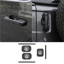 For 2018+ Jeep Wrangler JL 2-Door Version Exterior Door Handle Bowl Sticker Trim Cover (3 pcs) RT-TCZ