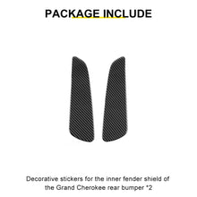For 2011-2020 Jeep Grand Cherokee Rear Bumper Inner Guard Plate Trim Cover Sticker（2 pcs） RT-TCZ