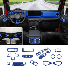 For 2024+ Jeep Wrangler JL & Gladiator JT Interior Center Console Full Set Trim Cover Kit (18 pcs) RT-TCZ