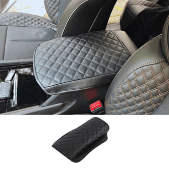 For 2022+ Jeep Grand Cherokee Center Console Lid Armrest Pad Cover Leather RT-TCZ