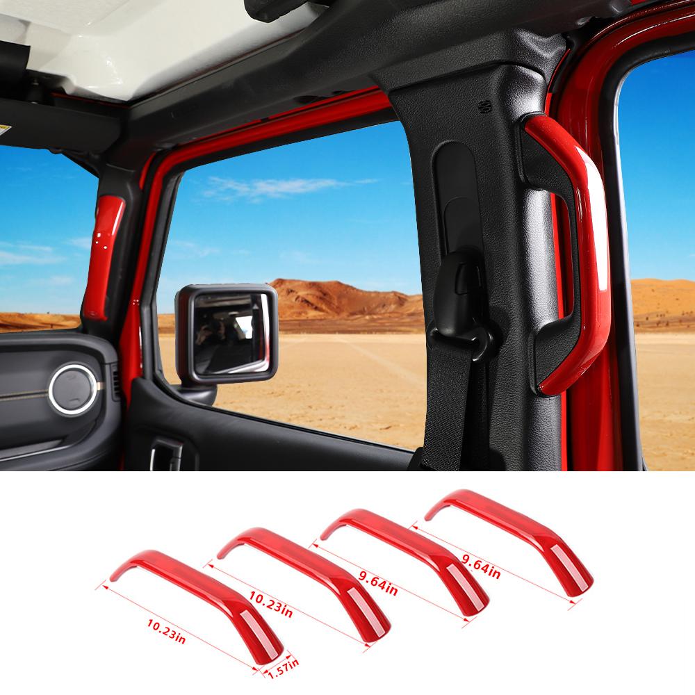 Aazon.co: RT-TCZ For Jeep JL A Pillar Grab Handles Cover Tri Green