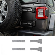 For 2018+ Jeep Wrangler JL Exterior Rear Tailgate Spare Tire Bracket Hinge Cover Trim (4 pcs) RT-TCZ
