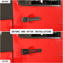 RT-TCZ Mechanical Hollow Shape Handle Replacement Part for Jeep Wrangler JKU 2007-2018 2-Door (3 Handle /Set)
