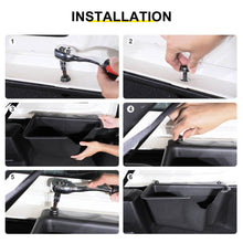 For 2018+ Jeep Wrangler JL Rear Cargo Trunk Organizer Storage Box Side Packets