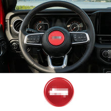 For 2018+ For Jeep Wrangler JL & Gladiator JT Interior Car Console Steering Wheel Center Panel Cover Trim RT-TCZ