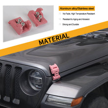 For 2007+ Jeep Wrangler JK JL & Gladiator JT Stainless Steel Hood Latches Hood Lock Catch Kit RT-TCZ