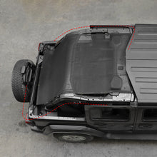 For 2018+ Jeep Wrangler JL 4-Door Sunshade Cargo Net Rear Trunk Heat Insulation Mesh UV Protection RT-TCZ