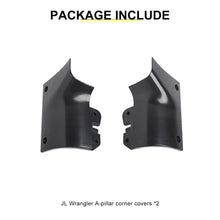 For 2018+ Jeep Wrangler JL & Gladiator JT Engine Hood Wrap Angle A-pillar Corner Trim Cover RT-TCZ