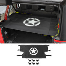 For 2007-2018 Jeep Wrangler JK JKU 4-Door Rear Cargo Cover Privacy Shade Trunk Luggage Cover Waterproof Nylon RT-TCZ