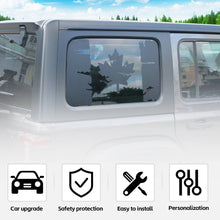 For 2018+ Jeep Wrangler JLU 4Door Window Sticker Black Canadian Canada Flag Decal RT-TCZ