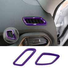 For 2016+ Jeep Renegade Dashboard Front Air Vent Outlet Ring Cover Trim RT-TCZ