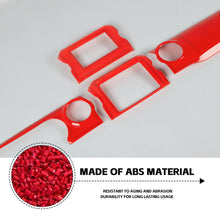 For 2018-2023 Jeep Wrangler JL JLU & Gladiator JT 4PCS Central Navigation Cover Console Panel Trim RT-TCZ