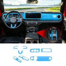 For 2024+ Jeep Wrangler JL & Gladiator JT Interior Center Console Steering Wheel Gear Shift Cover Trim Kit (9 pcs) RT-TCZ