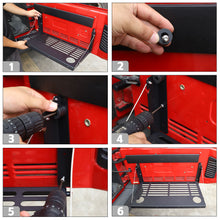 For Jeep Wrangler JK JKU 2007-2017 Rear Door Tailgate Table Shelf Storage Rack Black