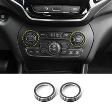For 2014+ Jeep Cherokee & 2014-2020 Grand Cherokee Audio Switch Button Ring Trim Cover（2 pcs） RT-TCZ