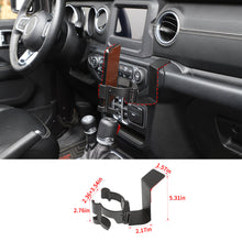 For 2018-2023 Jeep Wrangler JL Gladiator JT Multi-Function Drink Cup Phone Holder, 2 in 1 Bolt-on Stand Bracket Organizer RT-TCZ