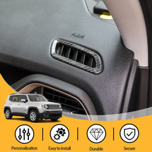 For 2016+ Jeep Renegade Dashboard Front Air Vent Outlet Ring Cover Trim RT-TCZ