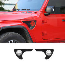 For 2018+ Jeep Wrangler JL & Gladiator JT Exterior Front Leaf Fender Sticker Trim Cover (2 pcs) RT-TCZ