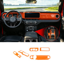 For 2024+ Jeep Wrangler JL & Gladiator JT Center Console Dashboard Gear Shift Bezel Trim Cover Kit (6 pcs) RT-TCZ