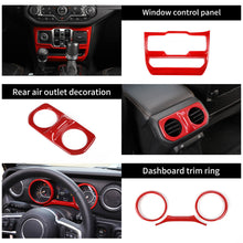 For 2018-2023 Jeep Wrangler JL / Gladiator JT 4 Door--47PCS Inner Center Console, Door, and Roof Cover Trim Kit Set RT-TCZ