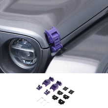 For 2007+ Jeep Wrangler JK JL & Gladiator JT Stainless Steel Hood Latches Hood Lock Catch Kit RT-TCZ