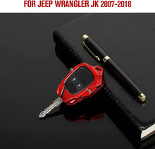 For Jeep Wrangler JK JKU 07-2017/Compass 08-16 / Patriot 11-16 Key Fob Cover Case Shell Protection Aluminum Alloy