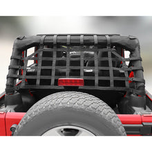 Fabric Strap & ABSFor 2007-2018 Jeep Wrangler JKU 4 Door Rear Trunk Mesh Cargo Net Organizer Restraint Protective Roof Top Baggage RT-TCZ