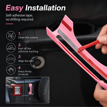 For 2018+ Jeep Wrangler JL 4-Door – 31PCS Exterior Full Set Trim Kit - Hood, Door, Tailgate Hinge & Handle Mirrior Cover RT-TCZ