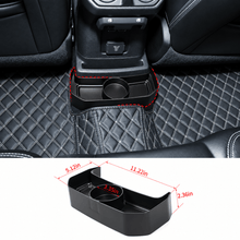 For 2018+ Jeep Wrangler JL JLU, Gladiator JT Rear Seat Cup Holder Floor Console Mounted Drink Holders Storage Box RT-TCZ