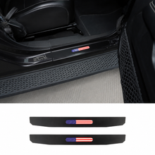 For 2018+ Jeep Wrangler JL JLU & Gladiator JT  Front & Rear Entry Guards Door Sill Plate Protectors Threshold Cover USA Flag RT-TCZ