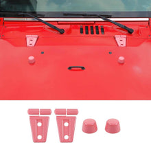 For 2007-2018 Jeep Wrangler JK Engine Hood Rubber Head Hood Hinge Cover Trim Kit (4 pcs) RT-TCZ