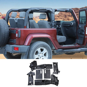 RT-TCZ For 2011-2017 Jeep Wrangler JK Leather Anti-scratch Roll Bar Protector Cover Accessories 2Door