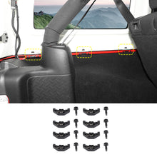 For 2007-2018 Jeep Wrangler JK JKU Hardtop Quick Removal Screws with Clips Replacement Bolts, Black RT-TCZ