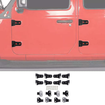 For 2018+ Jeep Wrangler JL & Gladiator JT  8/16 x Inner &Outler Car Door Hinge Trim Original Accessories 2/4-Door RT-TCZ