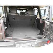 For 2018+ Jeep Wranlger JL Sahara 4-Door Version Interior Car Rear Trunk Tail Box Decoration Stickers Trim (4 pcs) RT-TCZ