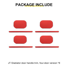 For 2020+ Jeep Gladiator JT 4 Door Aluminium Door Handle Trim Cover（8 pcs） RT-TCZ