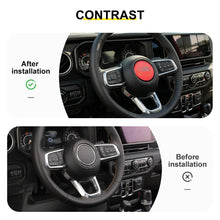 For 2018+ For Jeep Wrangler JL & Gladiator JT Interior Car Console Steering Wheel Center Panel Cover Trim RT-TCZ