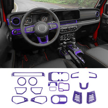 For 2024+ Jeep Wrangler JL/Gladiator JT 17 x Center Console/Roof Decoration Trim Kit RT-TCZ