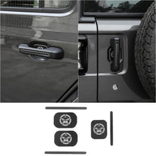 For 2018+ Jeep Wrangler JL 2-Door Version Exterior Door Handle Bowl Sticker Trim Cover (3 pcs) RT-TCZ