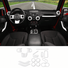 For 2011-2018 Jeep Wrangler JK 2Door 16PCS Full Set Interior Decoration Trim Cover Kit RT-TCZ