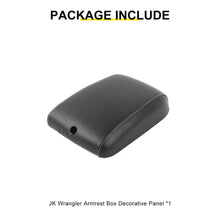 For 2011-2018 Jeep Wrangler JK Center Consol Armrest Box Pad Leather Cover Trim RT-TCZ
