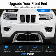 For 2014-2017 Jeep Grand Cherokee WK2 Front Fog Light Trim Lamp Bezel RT-TCZ
