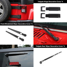 For 2007-2018 Jeep Wrangler JK 4-Door Version Full Set Exterior Decoration Hinges Trims Cover Kit (31 pcs) RT-TCZ