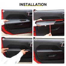 For 2018+ Jeep Wrangler JL & Gladiator JT Innet Door Armrest Handle Panel Guard Cover Decor Trim (4 pcs) RT-TCZ