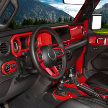 For 2024+ Jeep Wrangler JL & Gladiator JT 4-Door Version Interior Center Console Gear Shift Trim Cover Kit (14 pcs) RT-TCZ