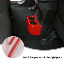 RT-TCZ Rear Water Cup Holder Panel Cover Trim For Jeep Wrangler JK 2011-2017 Accessories