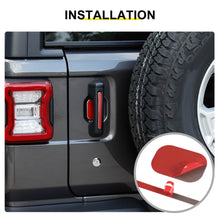 For 2018+ Jeep Wrangler JL 4-Door Version Exterior Door Handle Bowl Sticker Trim Cover (5 pcs) RT-TCZ